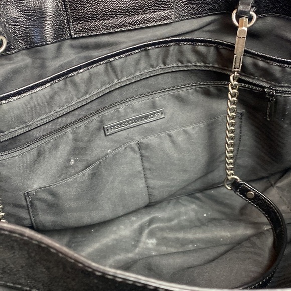 REBECCA MINKOFF Large Je T’aime Black Leather Tote - Picture 11 of 16
